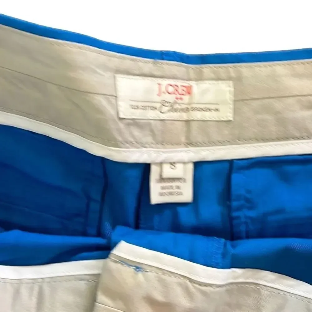JCrew chino shorts, royal blue in color size 8